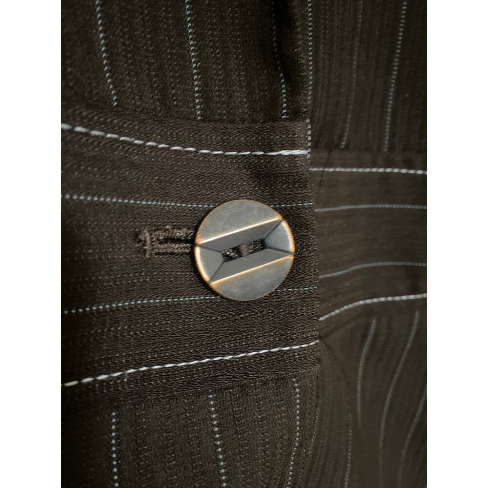 Larry Levine Pinstripe Blazer Jacket Womens 10 Vintage - Picture 3 of 8